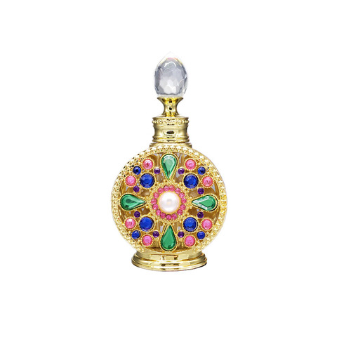 Bulk wholesale 15ml Middle Eastern Dubai fragrance bottle, reverse Paris perfume oil colorant glass refill bottle