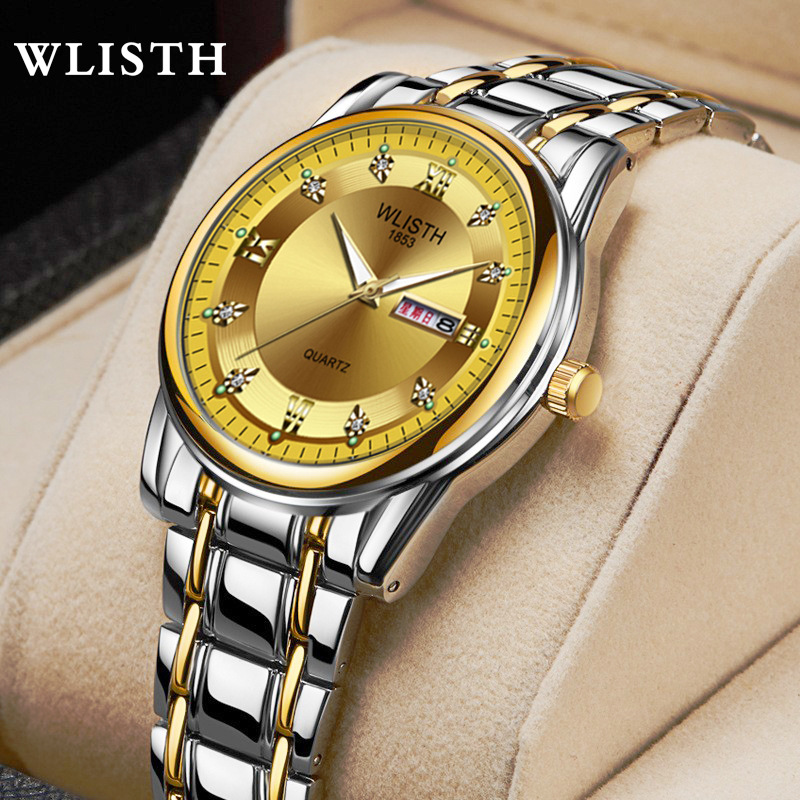 Swiss Brand Cross-border Supply Fashion Business Men's Watch Waterproof Double Calendar Luminous Quartz Watch Men's Watch Wholesale