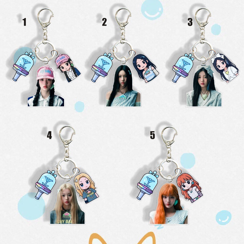 Illit Peripherals Minju Li Yuanxi's Outer Garden Colorful Feather境Menghua Pendant Bag Pendant Keychain 1630 Illit Peripherals Minju Li Yuanxi's Outer Garden Colorful Feather境Menghua Pendant Bag Pendant Keychain 1630