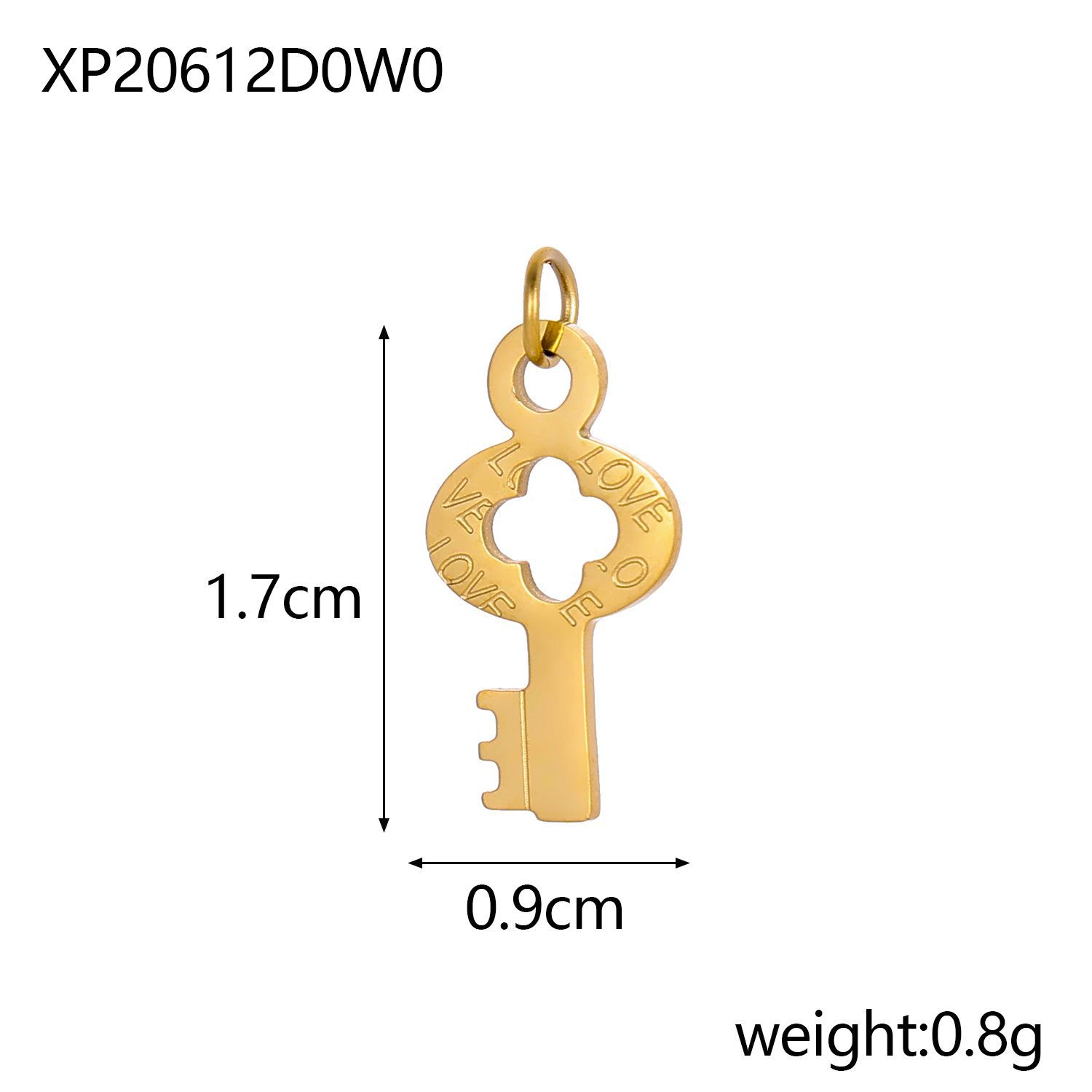 1g Weight Pendant Jewelry Making Type DIY Ornament Accessories Classification 1 Piece Quantity 304 Stainless Steel Material Key Pattern All Seasons Season Inlay Design Vacation, Classic Style Style 1 Piece 304 Stainless Steel Key Pendant 10