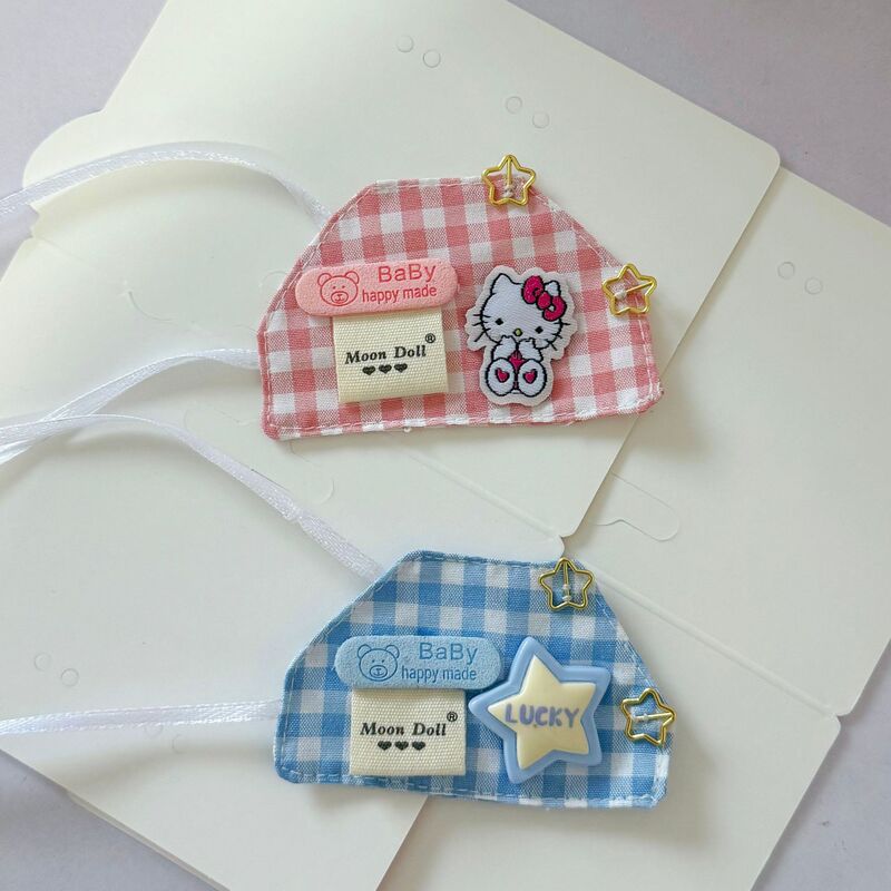 13cm Apron Chef Kitty Cotton Doll Labubu Plush Doll Four-Inch Doll Accessories Baby Clothes