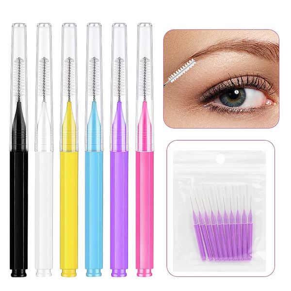 Wholesale disposable small eyebrow brush interdental brush eyelash eyelash brush cleaning interdental brush beauty makeup makeup brush