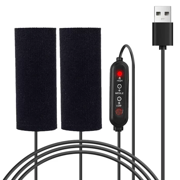 USB Electric Heated Handlebar Cover for Electric Vehicles, Winter Cycling Warm Heating Cover, Motorcycle Battery Handlebar Heater