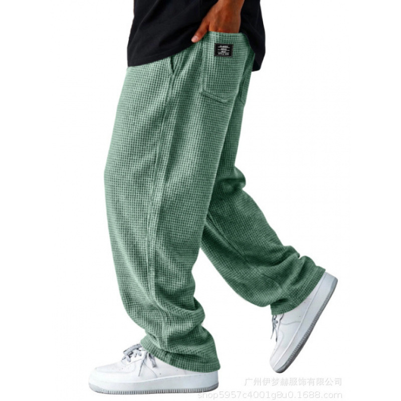 2026 European and American Cross-Border Men's Fashion Loose Wide-Leg Protective Plaid Pocket 3D Digital Print Casual Pants 2026 European and American Cross-Border Men's Fashion Loose Wide-Leg Protective Plaid Pocket 3D Digital Print Casual Pants