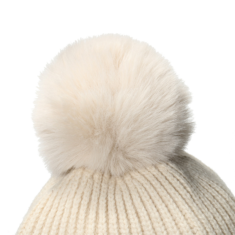 Knitted Earflap Hat For Children Warm Woollen Cap With Ear Flaps_voghion.com