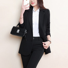 699胖mm职业西服套装加肥加大200斤大码女装高级感休闲黑西装外套