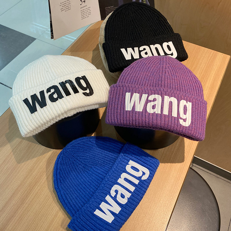 Bonnet en laine tricoté pour enfants, chapeau Ruffian 2024, nouveau bonnet pour hommes automne et hiver_voghion.com