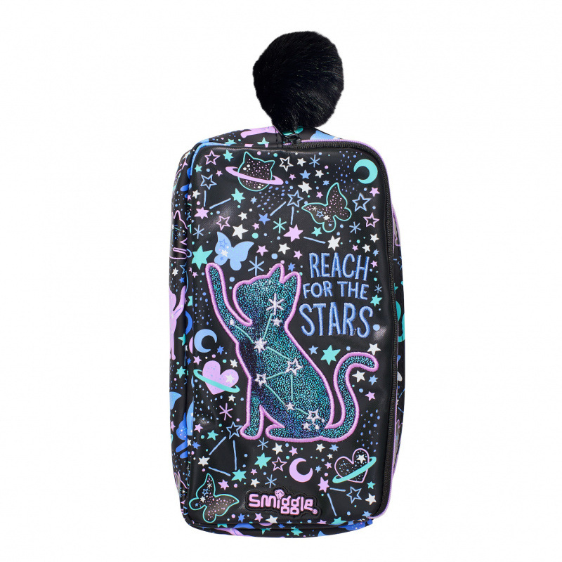 Australian smiggle estuche para bolígrafos de dibujos animados para niños bolso de papelería para estudiantes creativos plegable multifuncional