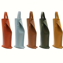 厂家现货单支装红酒包装袋简约手提葡萄酒酒袋PU皮革红酒袋礼品盒