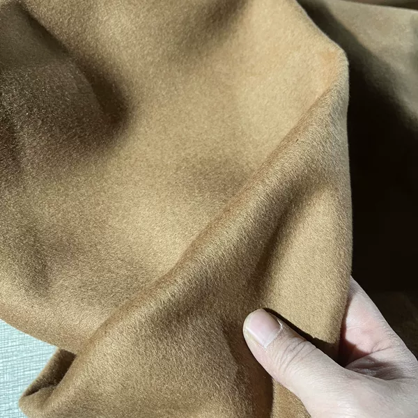Khaki double-sided cashmere 2 meters weight 850