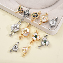 18K΢���ʯ��ĸ��ĸ��8�ֿ� diy��Ʒ���Բ��ë����������β��ͷ