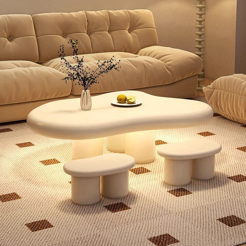 Special-Shaped Table Simple Cream Fengyunduo Special-Shaped Coffee Table Small Apartment Living Room Household Simple Rental Room Small Table