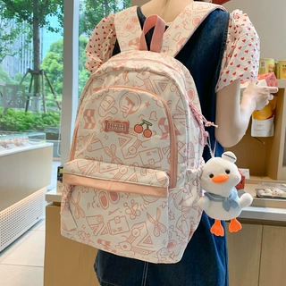 G双肩包ins风女可爱高中初中生大容量潮流背包小学生简约清新书包