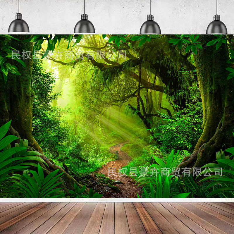 Amazon Fantasy Forest Photography Background Cloth Landscape Decorative Vinyl