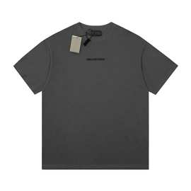 正确版本潮牌巴黎B家前后刺绣字母简约os宽松版型圆领短袖T恤tee