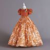 Shiffon retro children's dress, small princess costume, suitable for import, children's clothing