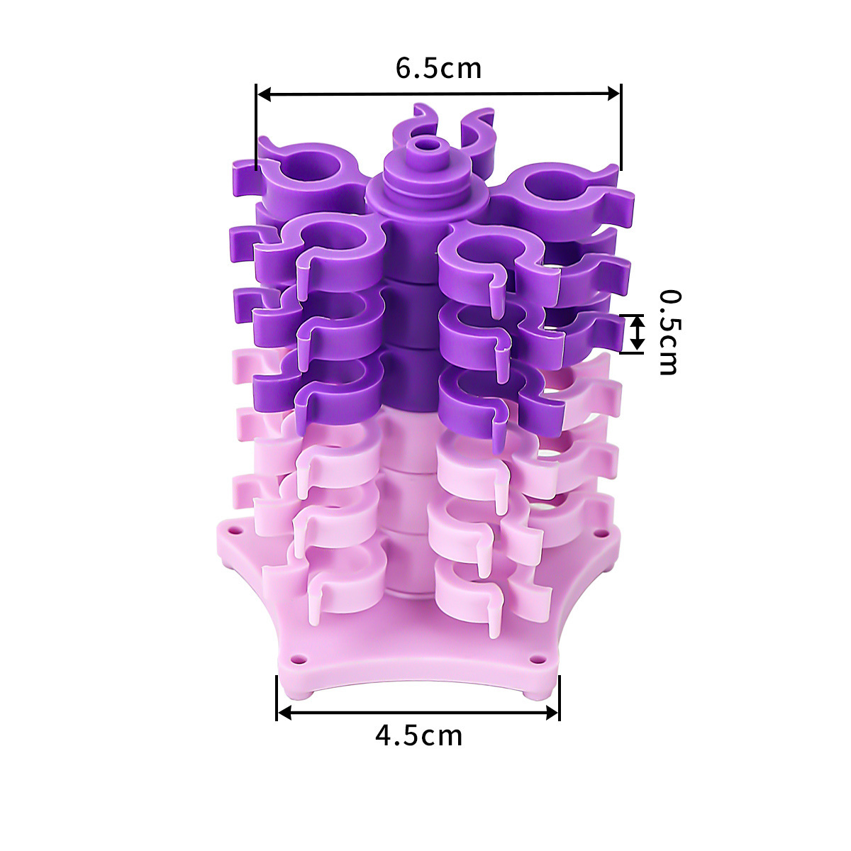 Púrpura oscuro superior lavanda inferior