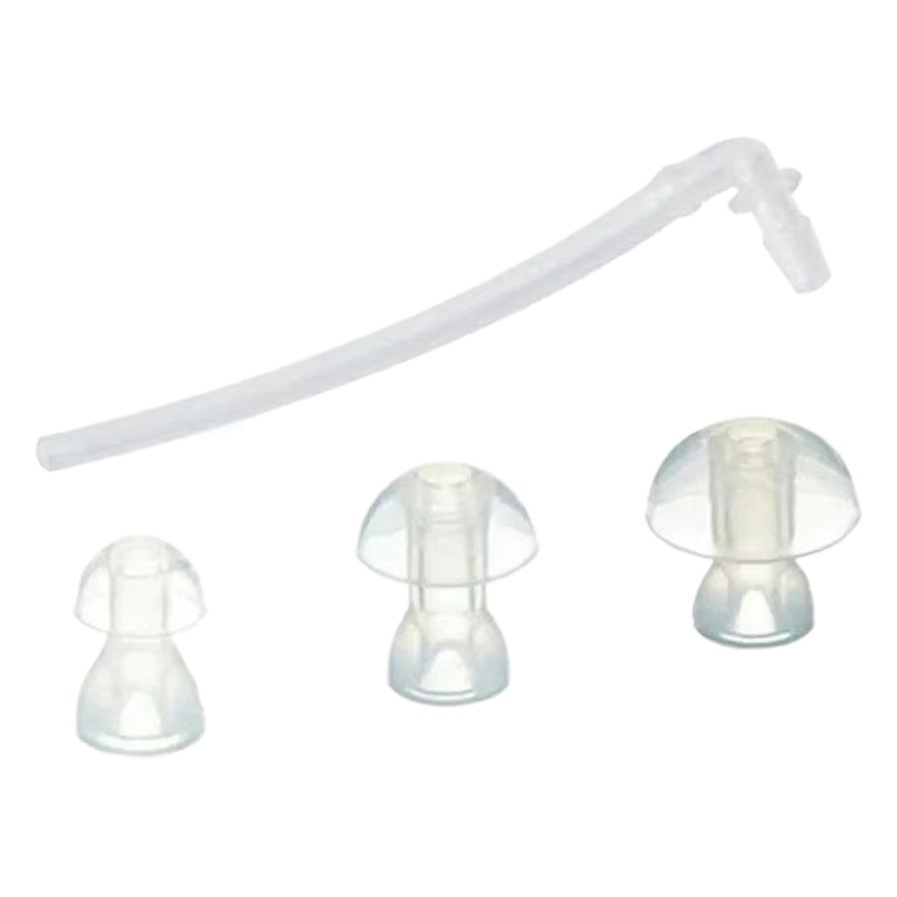 Tapones y Tubos de Silicona para Audífonos BTE Juego de 3 Piezas de Silicona Accesorio para Audífonos BTE
