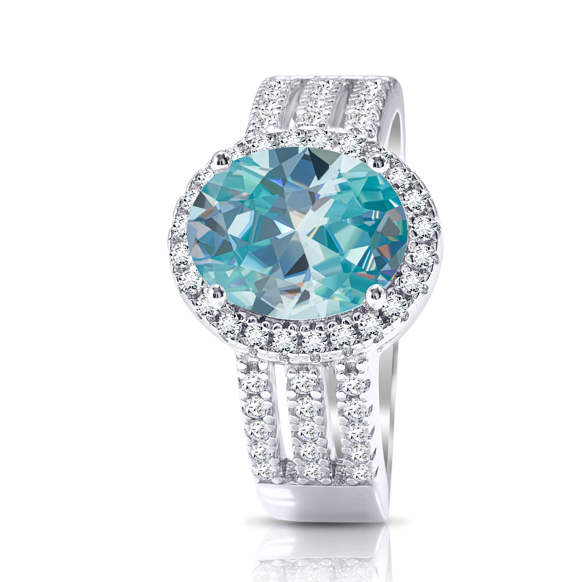 925 plata 3 quilates piedra de mosaico anillo de diamante de plata esterlina femenina exagerada personalidad simple diseño original anillo de anillo de fila