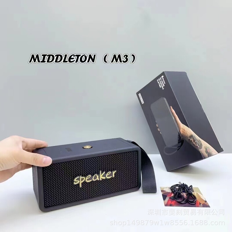 国境を越えたミドルトン無線スピーカー屋外ストラップM3レトロbluetoothオーディオ携帯型サブウーファを適用|undefined