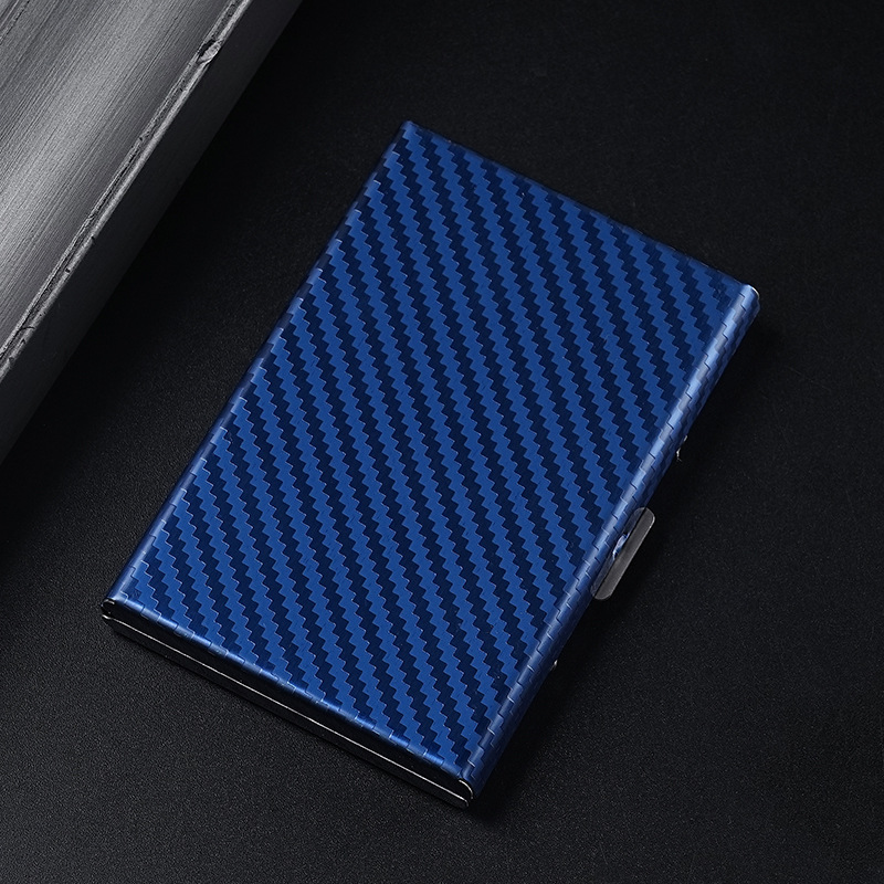 Nuevo bolso de tarjeta de metal portátil antirrobo para hombre de alta gama multifuncional antimagnético de acero inoxidable caja de tarjeta caja de tarjeta de banco