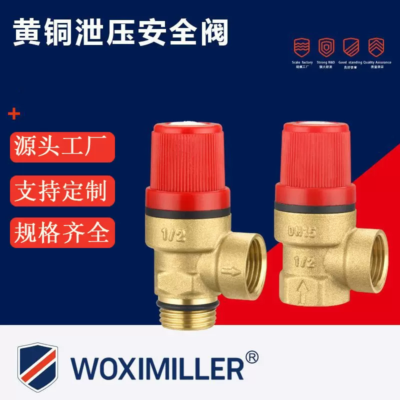 壁挂炉热水器配套黄铜自动泄水阀 4分二通式封闭安全阀门水箱套阀