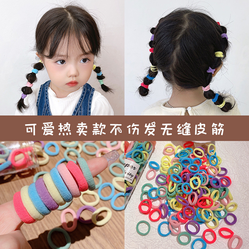 Banda de goma para niños banda de pelo de bebé no duele el cabello Cuerda de pelo de niñas coreanas banda de goma de aspecto alto accesorios para el cabello de bebé