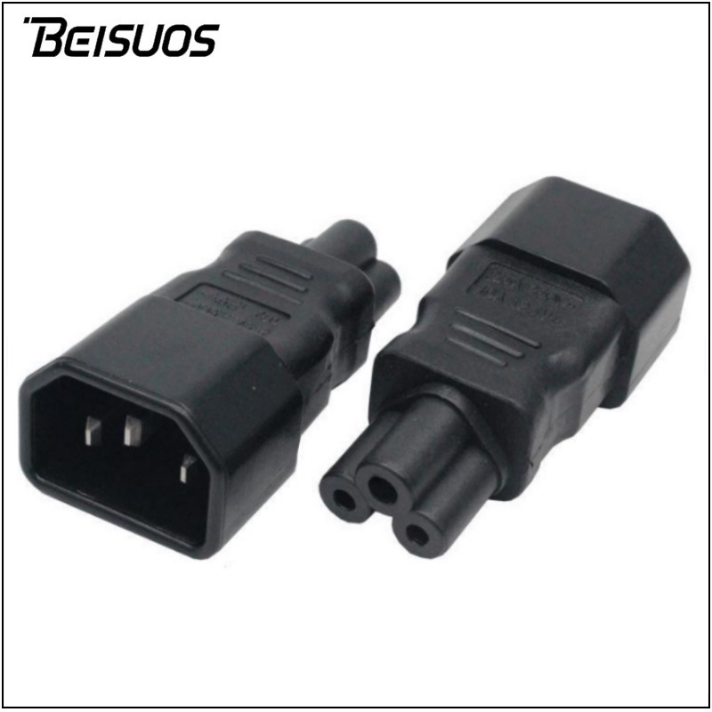 电源转换头C14转C5品字公转梅花尾插座转换器笔记本电脑转换插座