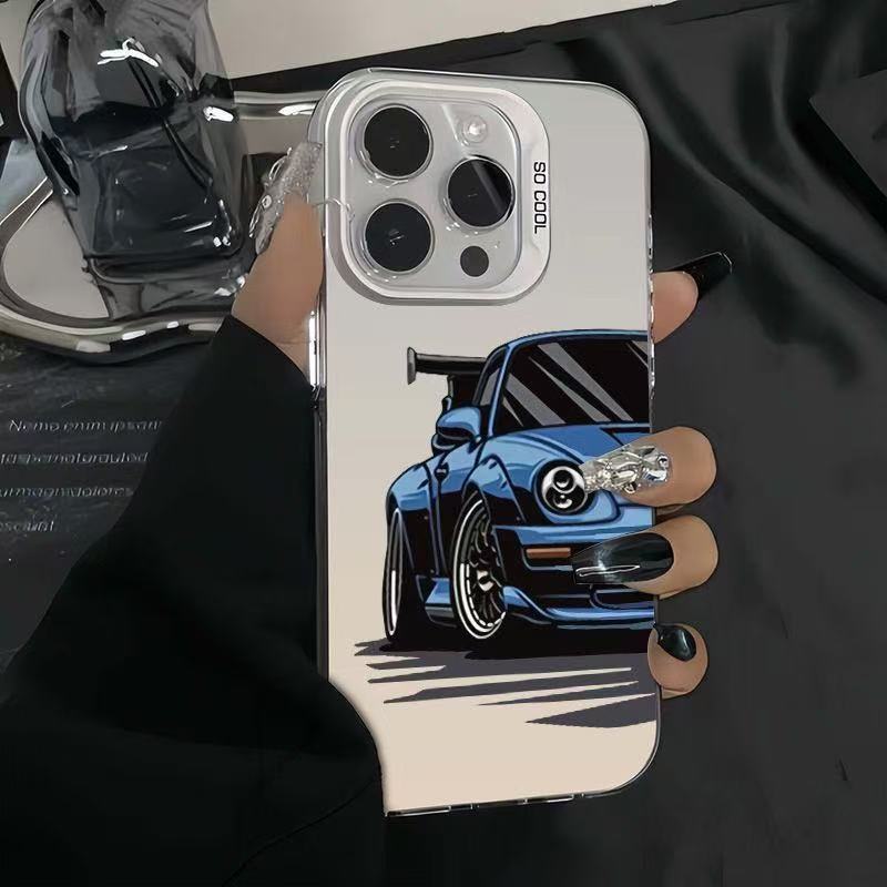 Nuevo coche deportivo de anime para iPhone 16 funda para teléfono móvil Apple 15promax/14 transfronterizo 13pro12 Europa y América