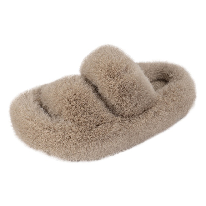 Zapatillas de felpa para niñas 2023 nuevas chanclas para niños al aire libre Sandalias de princesa de moda para niñas Zapatillas de algodón de felpa