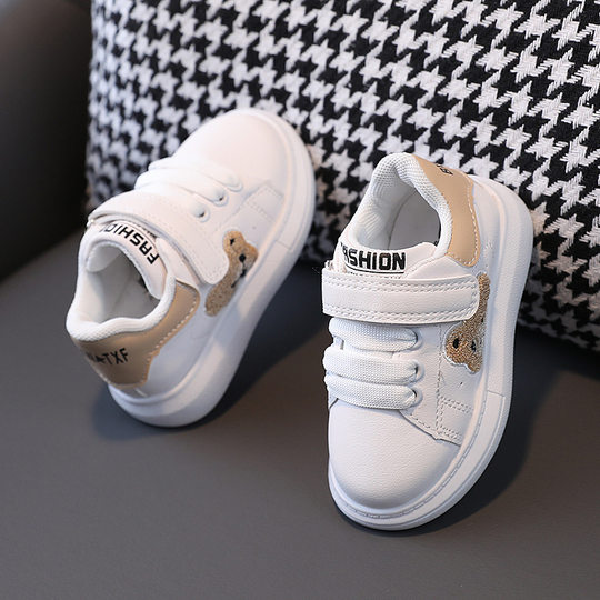 Children's shoes autumn new children's board shoes sneakers panda baby girls white shoes boys casual shoes 1-6 years old