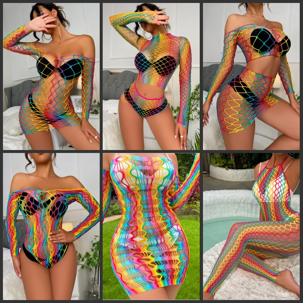 Amazon Hot Selling Sexy Net Clothes Suit...