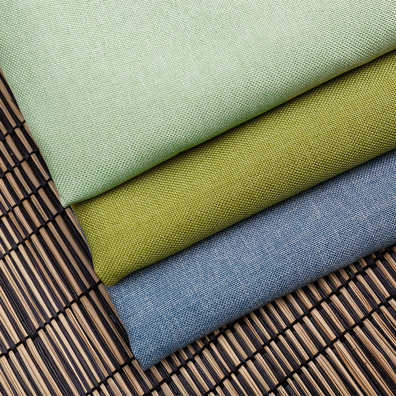 厂家供应仿麻布沙发布全涤麻布面料批发抱枕套车套箱包面料