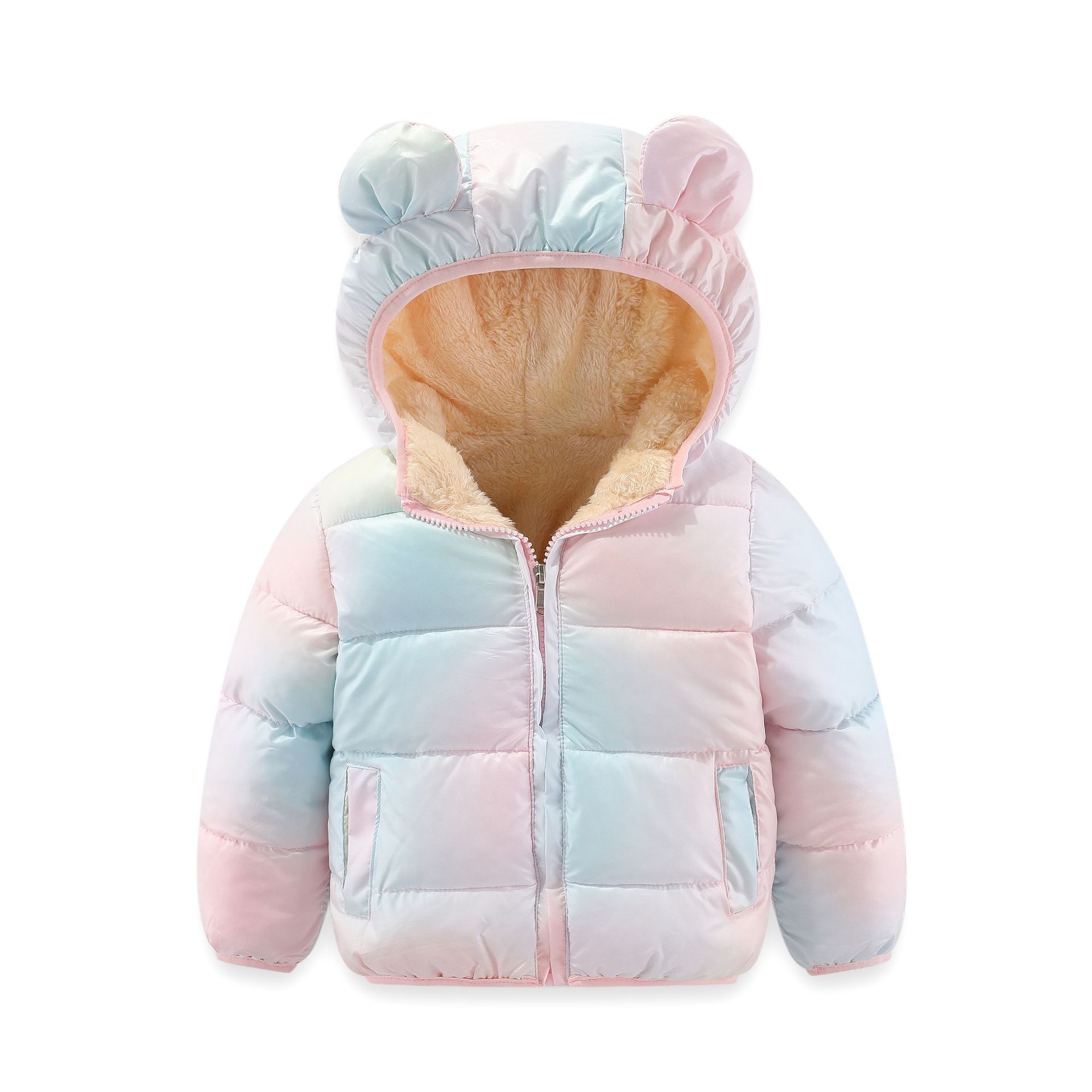 2025 nueva ropa de invierno para niños, chaqueta de algodón, chaqueta de algodón para niños, chaqueta de algodón gruesa de cordero coreano, chaqueta de algodón de moda
