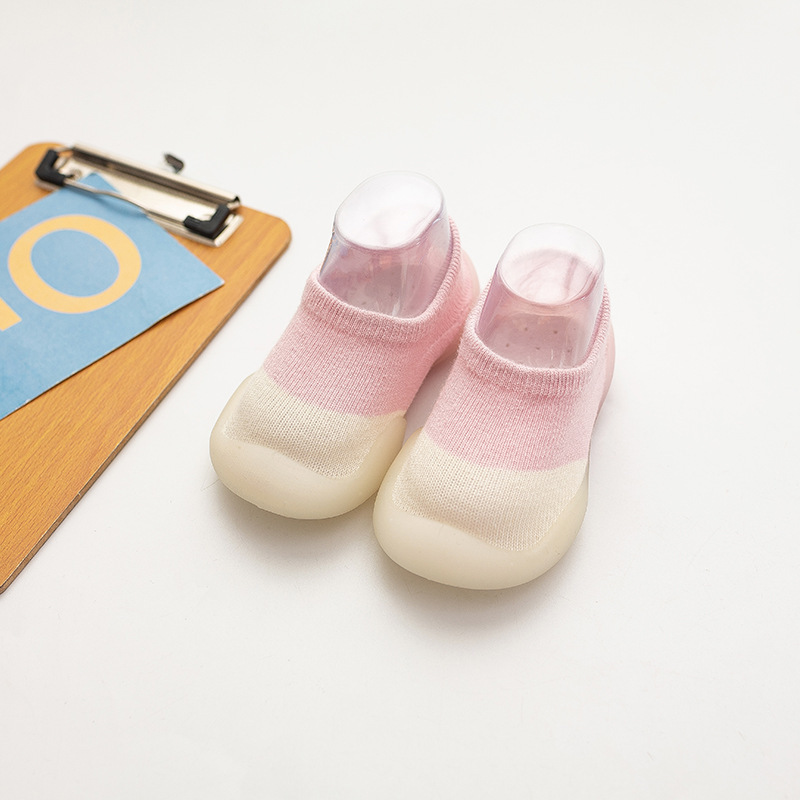 Zapatos de dibujos animados para niños pequeños de ojos grandes, calcetines para niños, zapatos para niños, zapatos para niños de suela suave antideslizantes de tubo bajo de primavera y verano