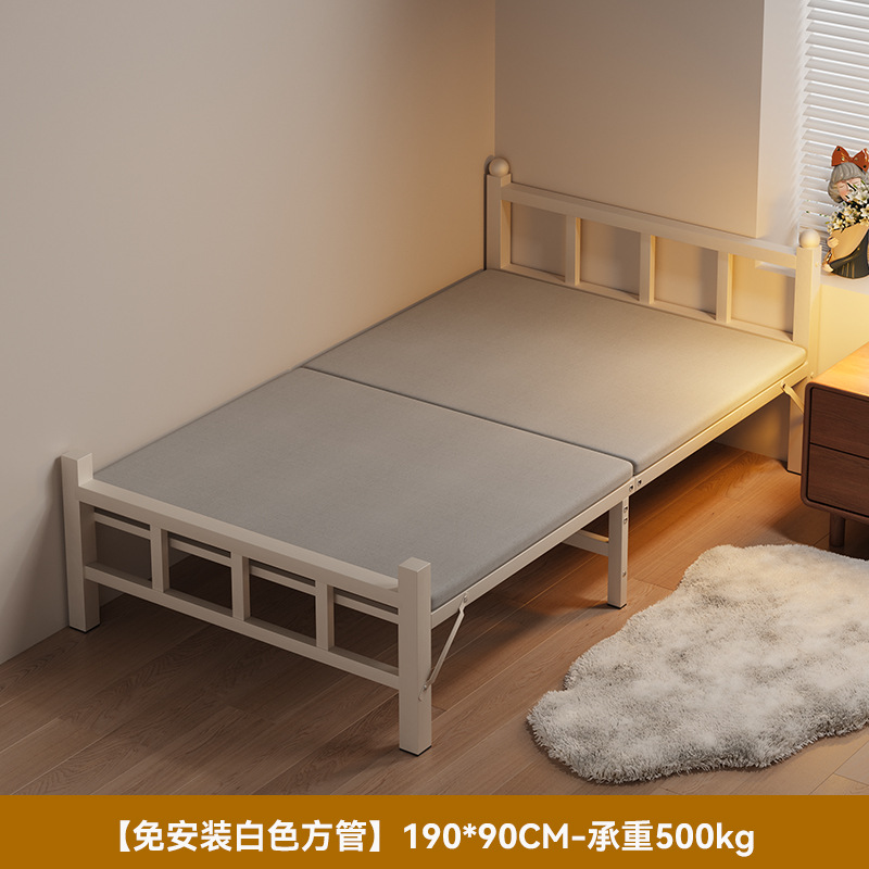 Sábanas plegables 1m2 cama simple doméstica de alquiler de adultos dormitorio de oficina marcha siesta cama de hierro