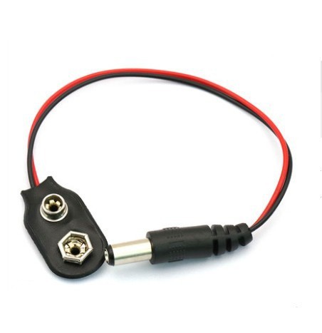 9V battery buckle square battery box power connection cable 15cm charging cable DC male adapter cable battery holder I/T