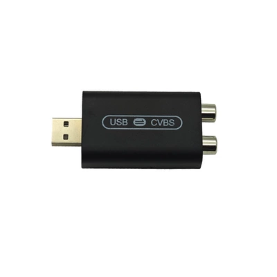 Car USB Interface Video Output In-Car Rear Headrest Display Converter Cvbs/Av Base (Other Automotive Communications) - black