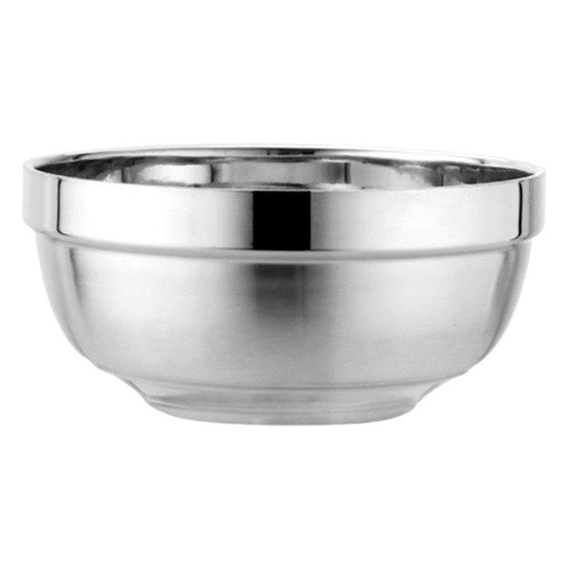 Tazón de acero inoxidable 304 anti-escaldado hogar cocina vajilla niños estudiante cantina tazón de arroz doble aislamiento tazón ramen tazón