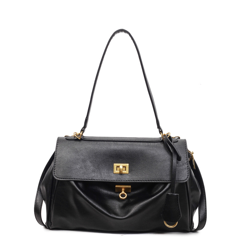 Bolso, bolso de hombro de alta calidad, bolso de hombro de gran capacidad, bolso de transporte de trabajo casual.