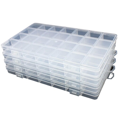 Transparent plastic box set, individual packing box, decorative packaging box, medicine box, parts box, component box, packaging storage box