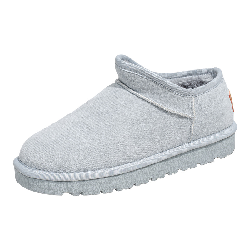 Backforce botas de nieve de lana sólida de invierno para mujeres nuevos zapatos de algodón simples y versátiles para detectar fugas de viajes viajeros zapatos de limpieza