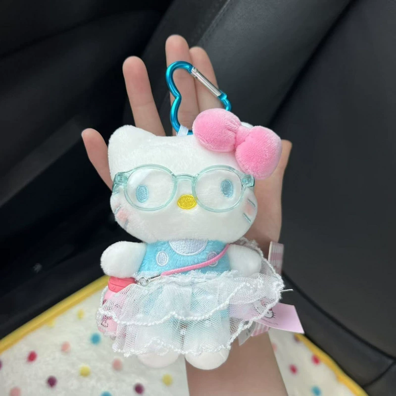 Sanrio, hello kitty, подлинная классическая мультяшная плюшевая кукла, сумка, упаковка, брелок