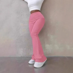 European and American Cross-Border Amazon Women's Clothing Autumn and Winter Casual Simple Fashion Slim-Fit Leggings Solid Color High-Waisted Pants