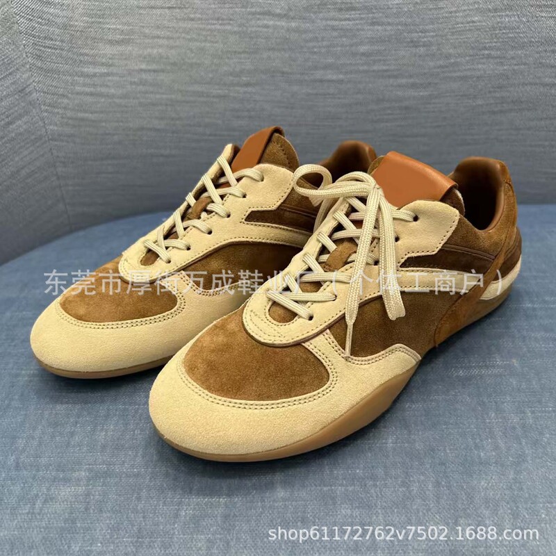Dongguan pure original M-brand women's 2026 new model genuine leather flat-soled color-blocking fashion sports casual shoes, Forrest Gump shoes Dongguan pure original M-brand women's 2026 new model genuine leather flat-soled color-blocking fashion sports casual shoes, Forrest Gump shoes