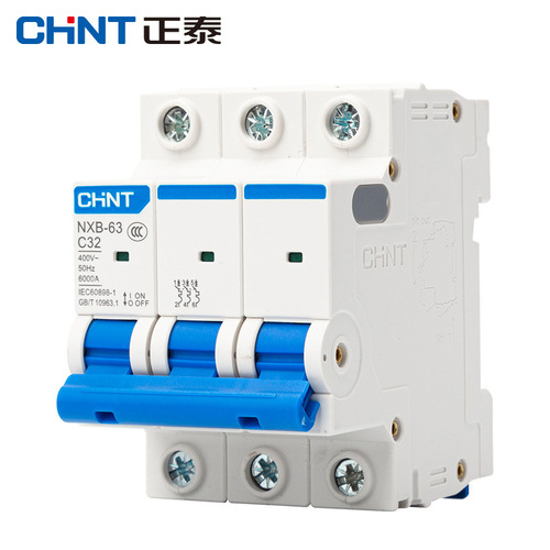 Chint small circuit breaker air switch NXB-63 NXB-125 1P/2P/3P/4P 32A 63A Type C