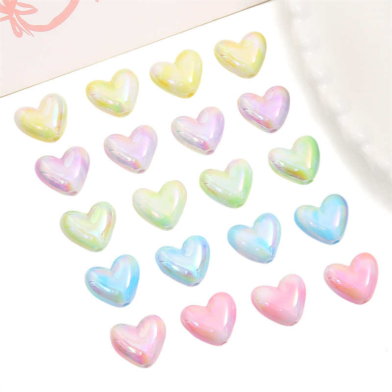 5 Pieces Arylic Heart Shape Beads display picture 4