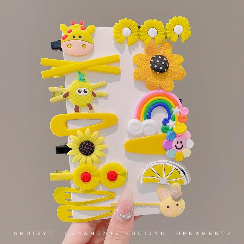 Horquilla de los niños bebé no duele el abrigo del pelo flequillos rotos horquilla tocado niña bebé clip pelo accesorios