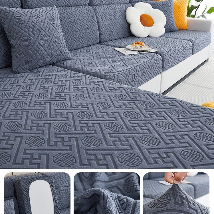 2023 nueva cubierta elástica del sofá cubierta trasera todo incluido cuatro estaciones universal antideslizante sofá cojín cubierta Toalla de tela cojín