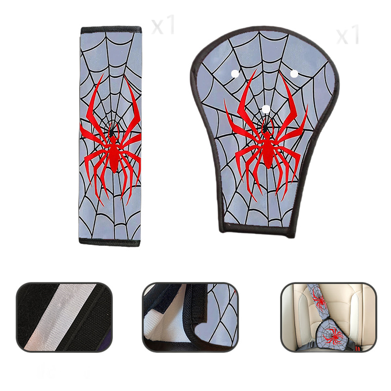 Protector de Hombro para Cinturón Set de 2 Piezas de Poliéster Suave para Auto